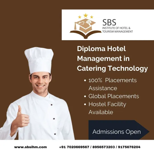 Diploma in Hotel management & Catering Technology in SBS Institute of Hotel Management in Virar, Mumbai
