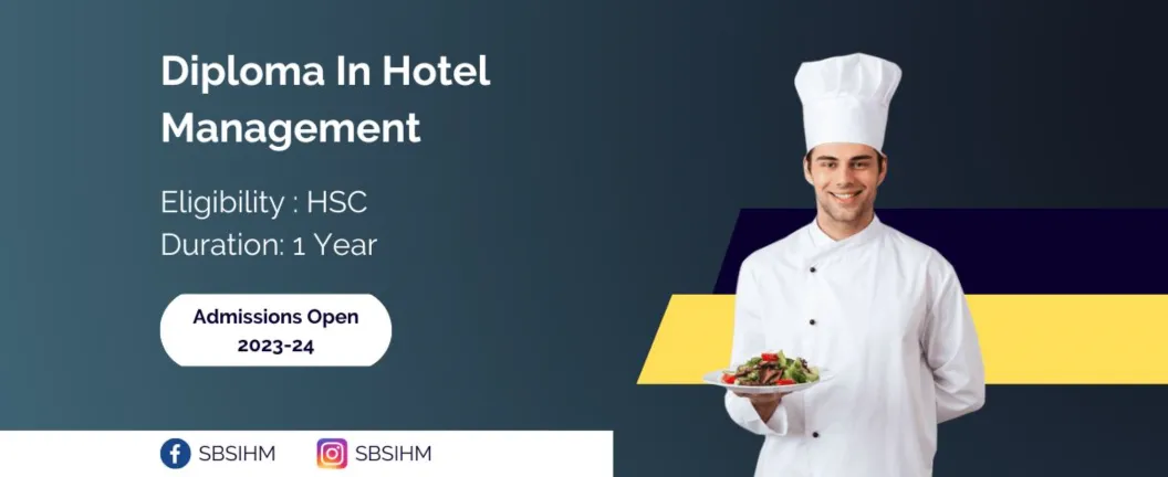 Diploma in Hotel Management in SBS Institute of Hotel Management in Virar, Mumbai