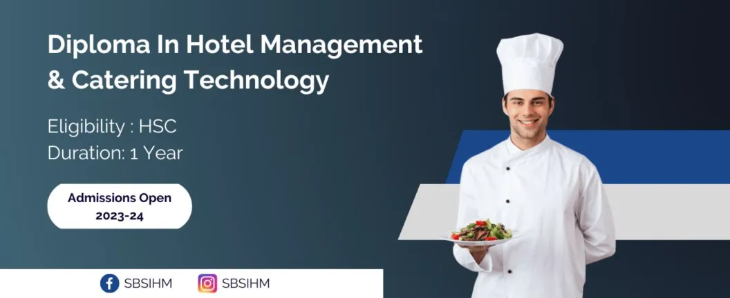 Diploma in Hotel management & Catering Technology Banner of SBS Institute of Hotel Management in Virar, Mumbai